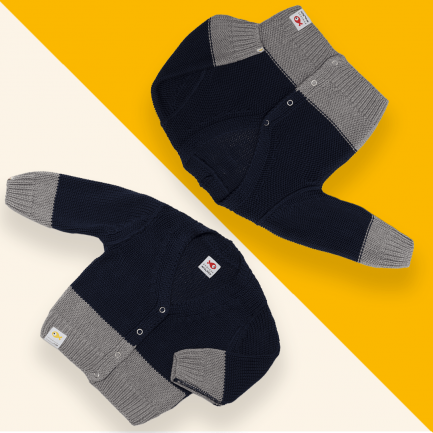 PEDRO dark blue & grey